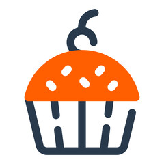 Cupcake with Unique Frosting Design