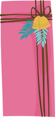 Gift cartoon on a transparent background.