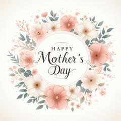 Pastel Mother's Day Floral Greeting Arrangement