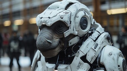 Closeup of the cyborg wildlife sanctuarys cuttingedge facilities showcases the innovative technology used to rehabilitate injured animals and protect them from extinction, as scientists work tirelessl