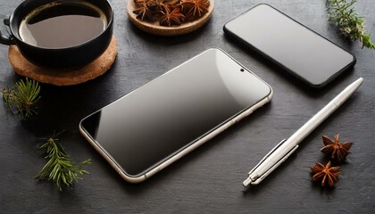 スマートフォンのモックアップ用画像