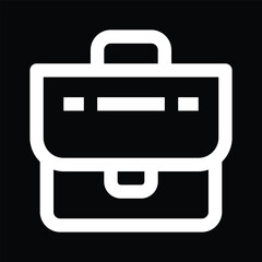 briefcase icon vector outline design