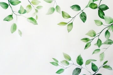 Obraz premium a painting of flowers and lemons on the branch, in the style of minimalist illustrator