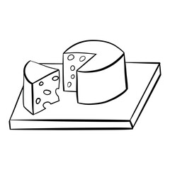 illustration of a cheese - 789119576