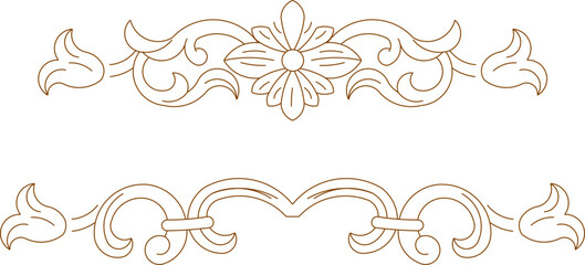 vector image design architectural detail accessories old classic vintage ethnic traditional decoration 