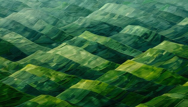 Aerial banner of lush green european countryside farmland fields in a typical village town setting