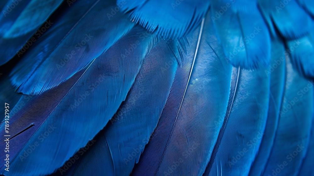 Poster blue feather pigeon macro photo texture or background : generative ai