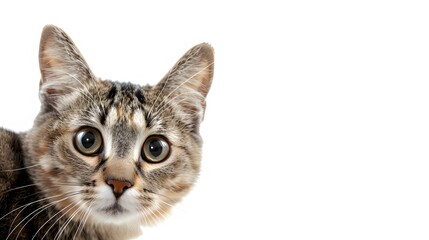 Naklejka na ściany i meble Close-up Portrait of a Cat