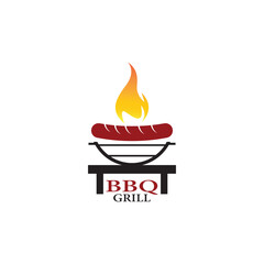 Grill Logo Illustrations & Vectors