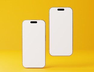 Mobile phone screen mockup