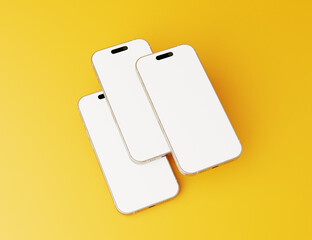 Mobile phone display mockup