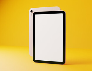 set of tablet computers mockup