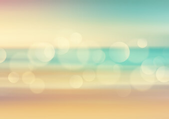 vintage beach themed abstract blur background