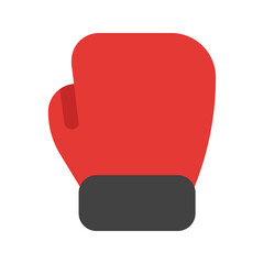 boxing gloves flat icon