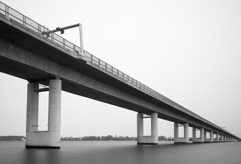 Langzeitbelichtung Rügenbrücke ,  Rügen, Mecklenburg-Vorpommern, Deutschland