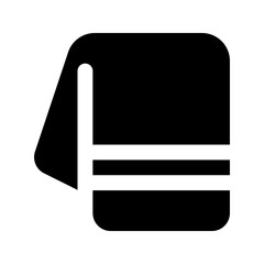 towel glyph icon