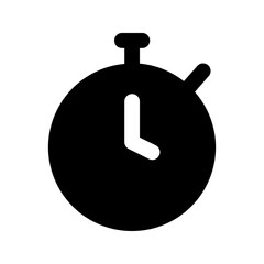 stopwatch glyph icon