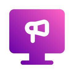 digital marketing gradient icon