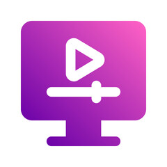 video marketing gradient icon