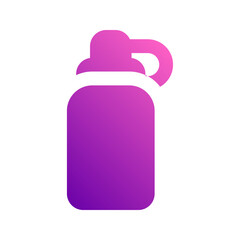 water bottle gradient icon