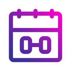 calendar gradient icon