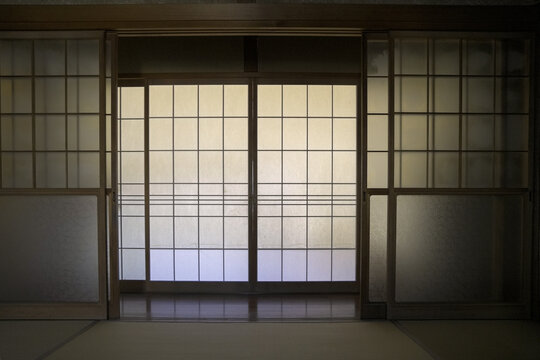 Japanese Architecture, window and door, Traditional Room, House, Shoji Texture
