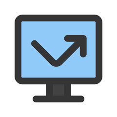 bounce rate line color icon