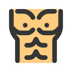 six pack line color icon