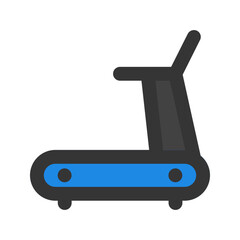 treadmill line color icon