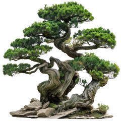 Bonsai tree on transparency background PNG