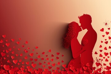 Visual Love Stories: Artistic Illustrations of Romantic Couples, Engagements, and Weddings for Heartfelt Decor and Gifts - obrazy, fototapety, plakaty