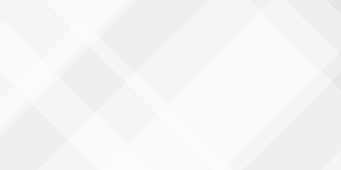 Fototapeta premium Abstract white and grey geometric square background. Abstract white pattern, squares texture banner design.