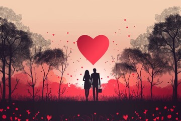 Expressing Love Through Art: Romantic Illustrations for Couples, Engagements, and Weddings in Stylish and Vibrant Designs