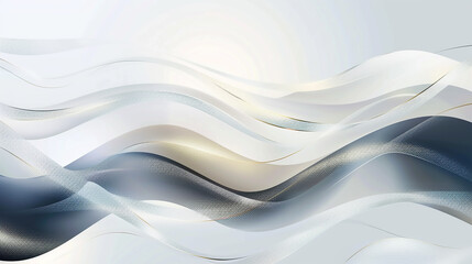 abstract flowing wave lines Design element for technology, science, modern concept. - obrazy, fototapety, plakaty