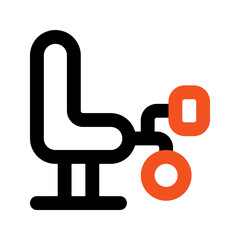 legcurl machine outline color icon