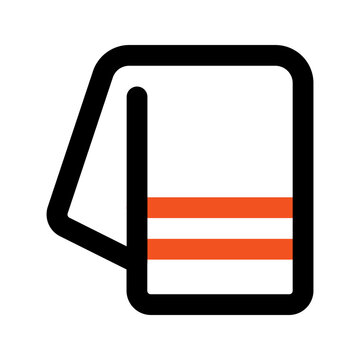 recommend clip art: towel outline color icon