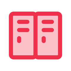 locker outline fill icon