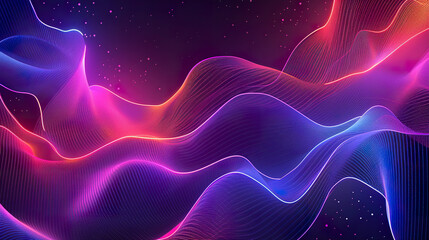 Obraz premium Aesthetic background with abstract neon led light