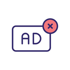 Ad Pop Up vector icon