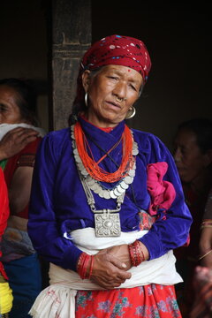 Traditional costume of Magar Community in Nepal