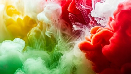 ai generative of a colorful smoke and clouds