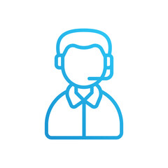 Obraz premium Podcaster vector icon