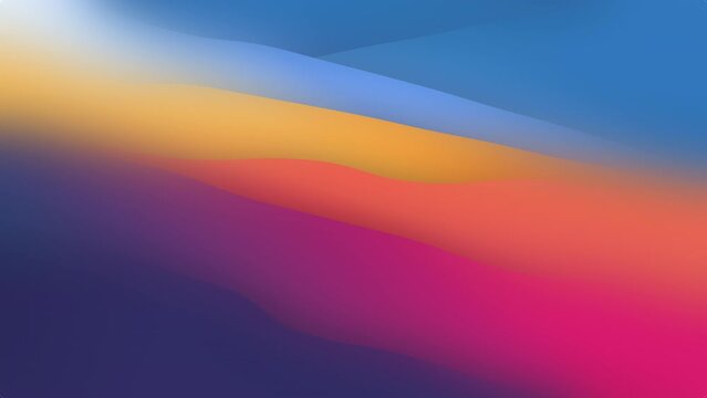 live wallpaper from wavy shapes filled colorful gradient, 4K animated background