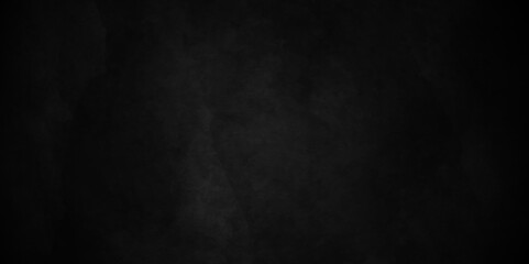 Dark black wall grunge textured concrete backdrop background. Panorama dark grey black slate gradient background or texture. Vector black concrete texture. Stone wall background. - obrazy, fototapety, plakaty