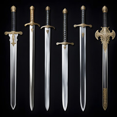 old knights sword, ai-generatet