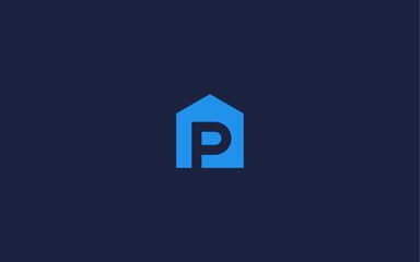 letter p with house logo icon design vector design template inspiration