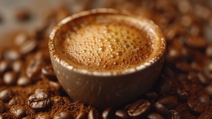 Coffee is a beverage prepared from roasted coffee beans. - 789173727
