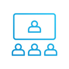 Online Conference  vector icon