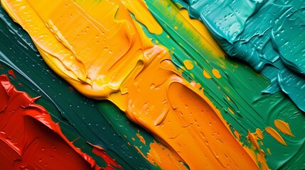 Textured Paint Strokes in Bright Colors