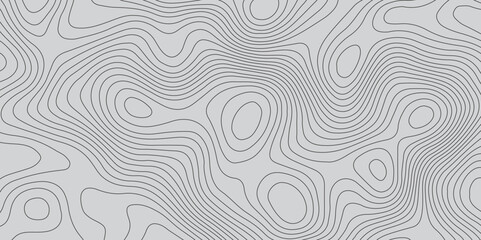 Abstract gray topography contour map background design .geometric black wave curve lines texture .abstract topographic map with  wave line pattern .